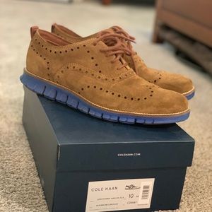 Cole Haan zerogrand wingtip shoes. Size 10.